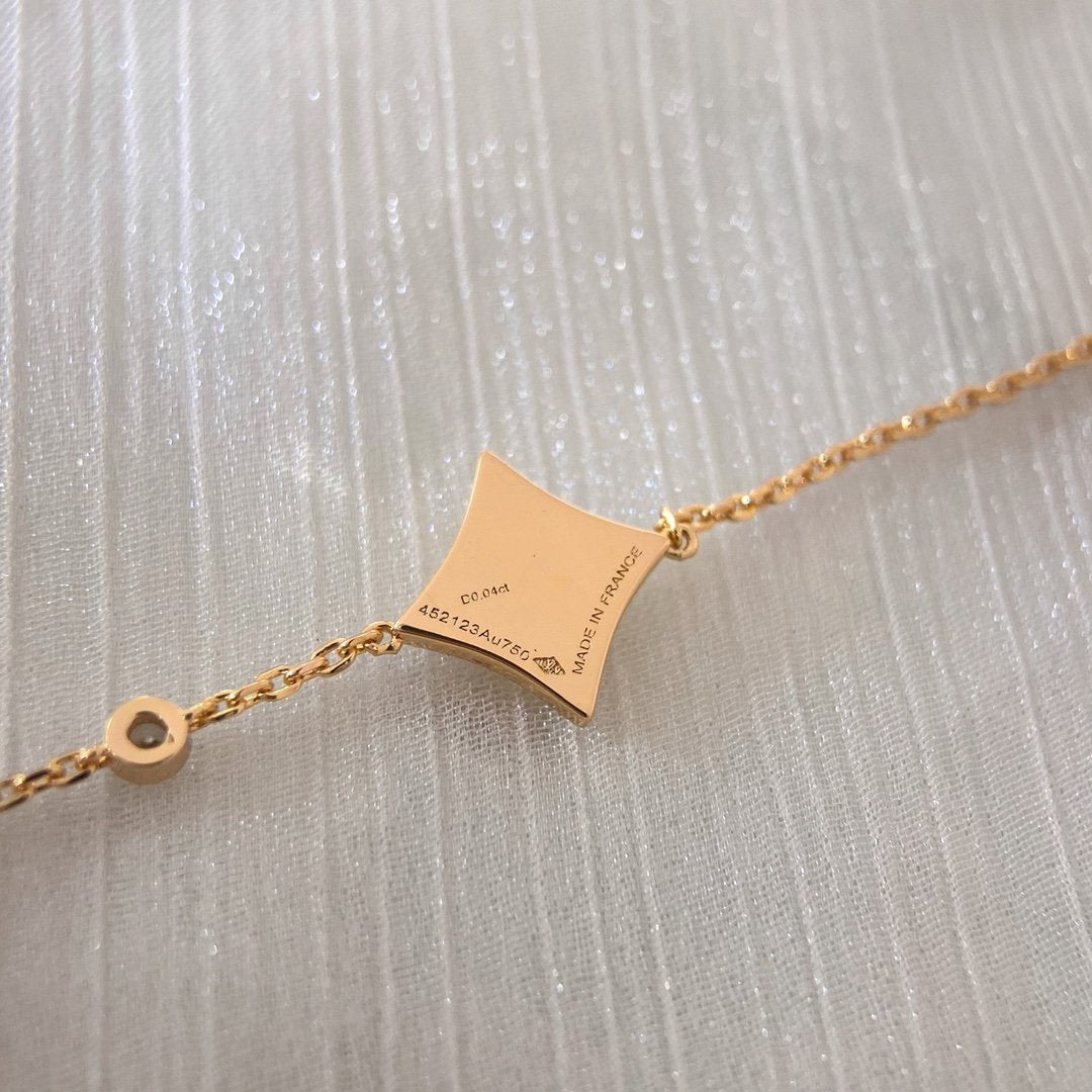 Miro COLOR STAR PINK GOLD DIAMOND BRACELET