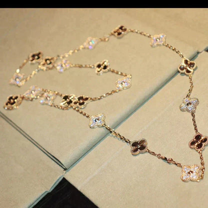 Miro CLOVER 20 MOTIFS LASER DIAMOND NECKLACE