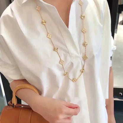 Miro CLOVER 20 MOTIFS LASER DIAMOND NECKLACE