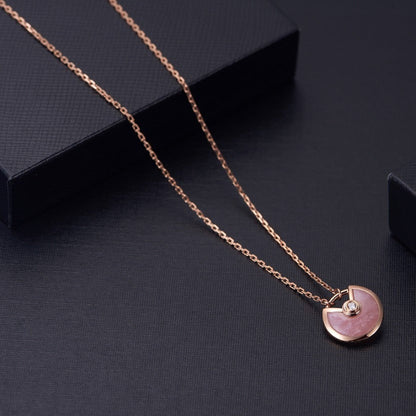 Miro AMULETTE ROSE GOLD PINK MOP NECKLACE