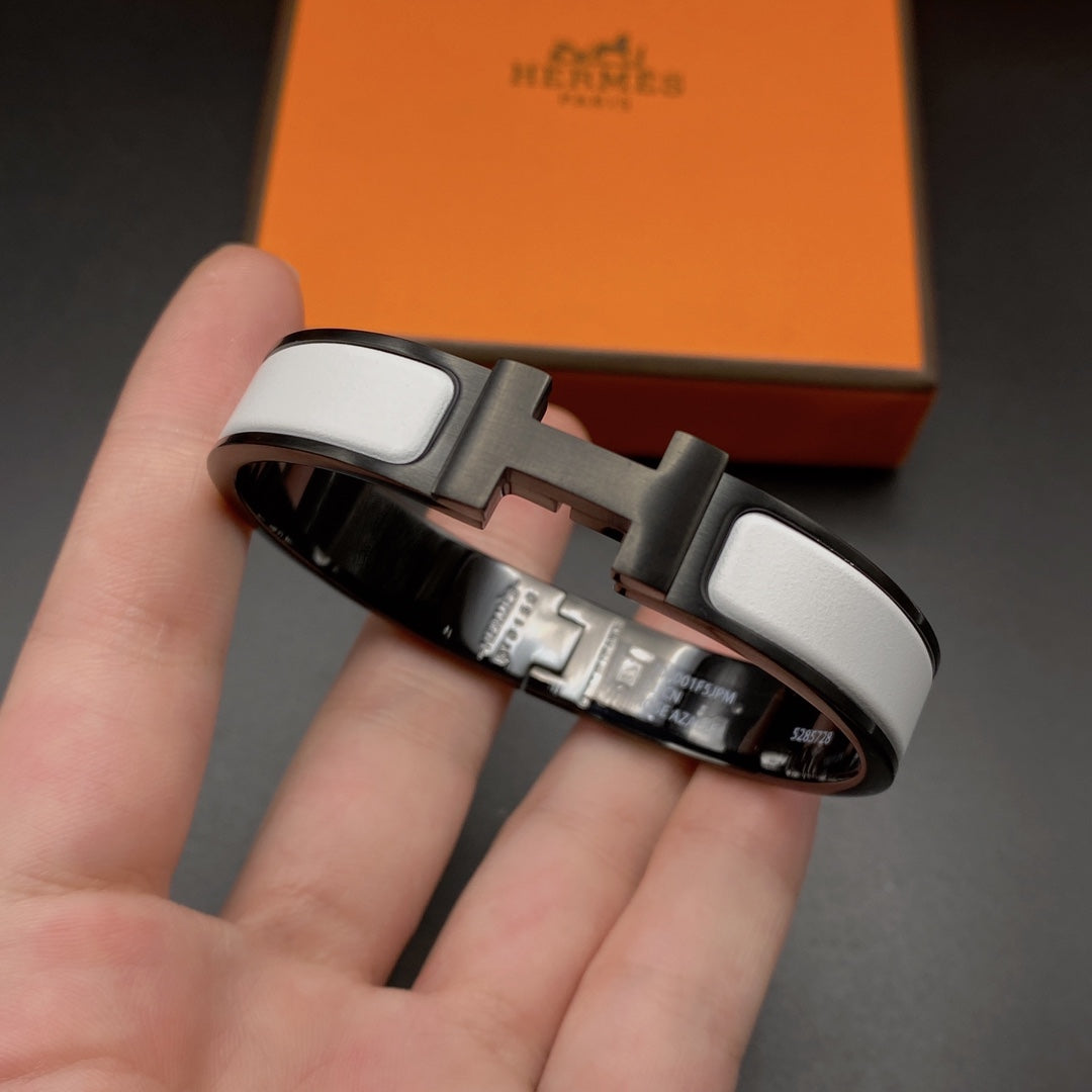 Miro H BRACELET 12MM BLACK WHITE CERAMIC