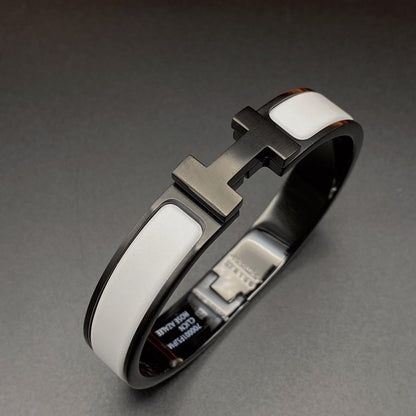 Miro H BRACELET 12MM BLACK WHITE CERAMIC