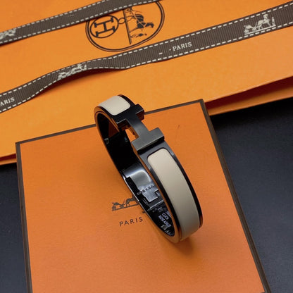 Miro H BRACELET 12MM BLACK BEIGE CERAMIC