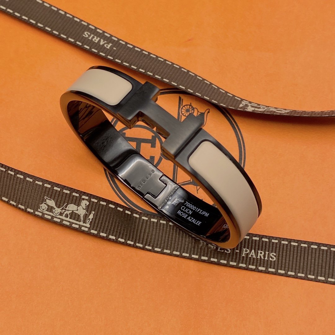 Miro H BRACELET 12MM BLACK BEIGE CERAMIC