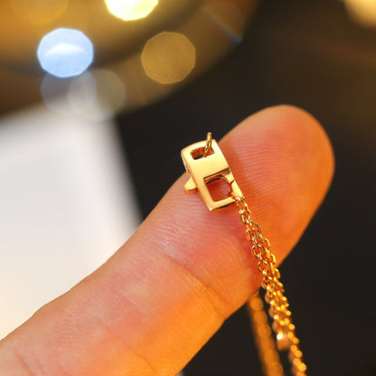 Miro STAR AND SUN DIAMOND PINK GOLD NECKLACE