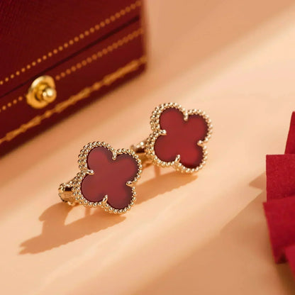 Miro CLOVER MEDIUM 1 MOTIFS CARNELIAN  EARRINGS