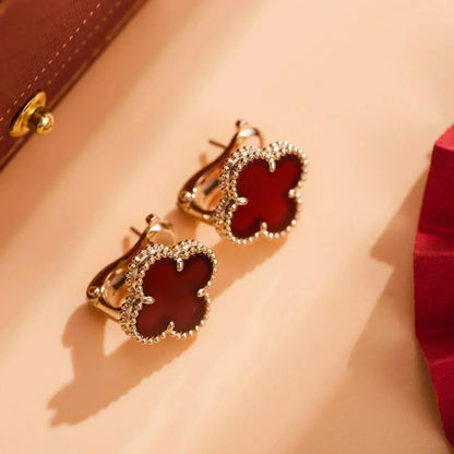 Miro CLOVER MEDIUM 1 MOTIFS CARNELIAN  EARRINGS