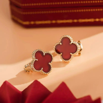 Miro CLOVER MEDIUM 1 MOTIFS CARNELIAN  EARRINGS
