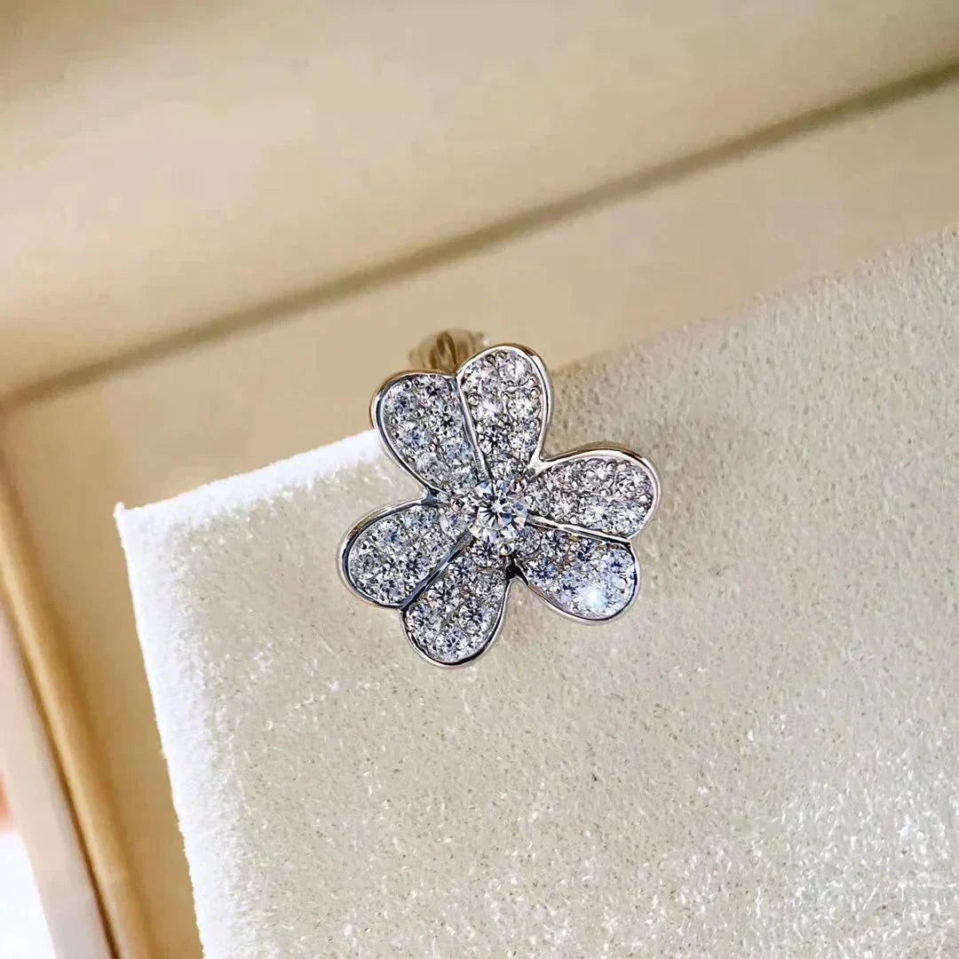 Miro CLOVER COMOS DIAMOND EARRINGS SILVER
