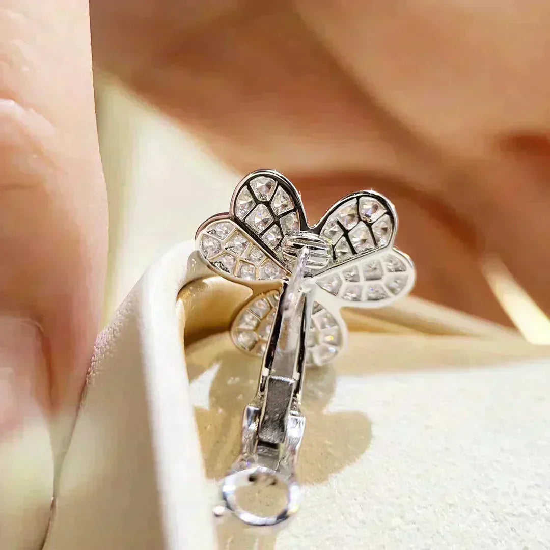 Miro CLOVER COMOS DIAMOND EARRINGS SILVER