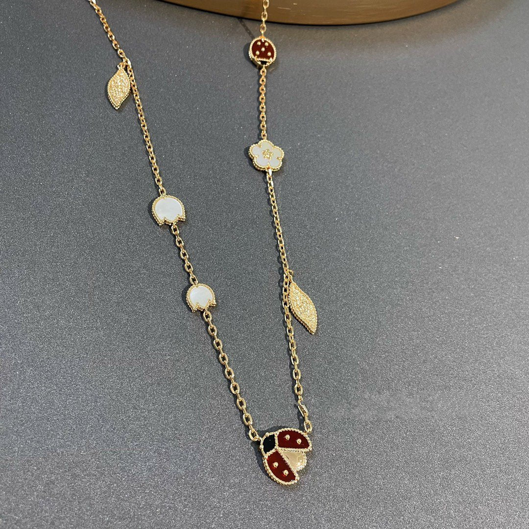 Miro LUCKY SPRING 15 MOTIFS GOLD NECKLACE