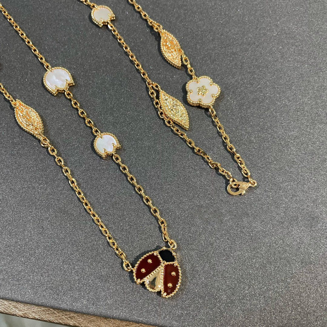 Miro LUCKY SPRING 15 MOTIFS GOLD NECKLACE