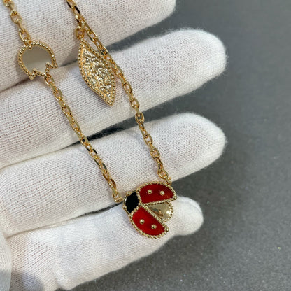 Miro LUCKY SPRING 15 MOTIFS GOLD NECKLACE