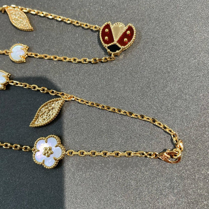 Miro LUCKY SPRING 15 MOTIFS GOLD NECKLACE