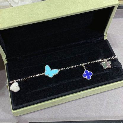 Miro LUCKY SPRING SILVER BRACELET 4 MOTIF