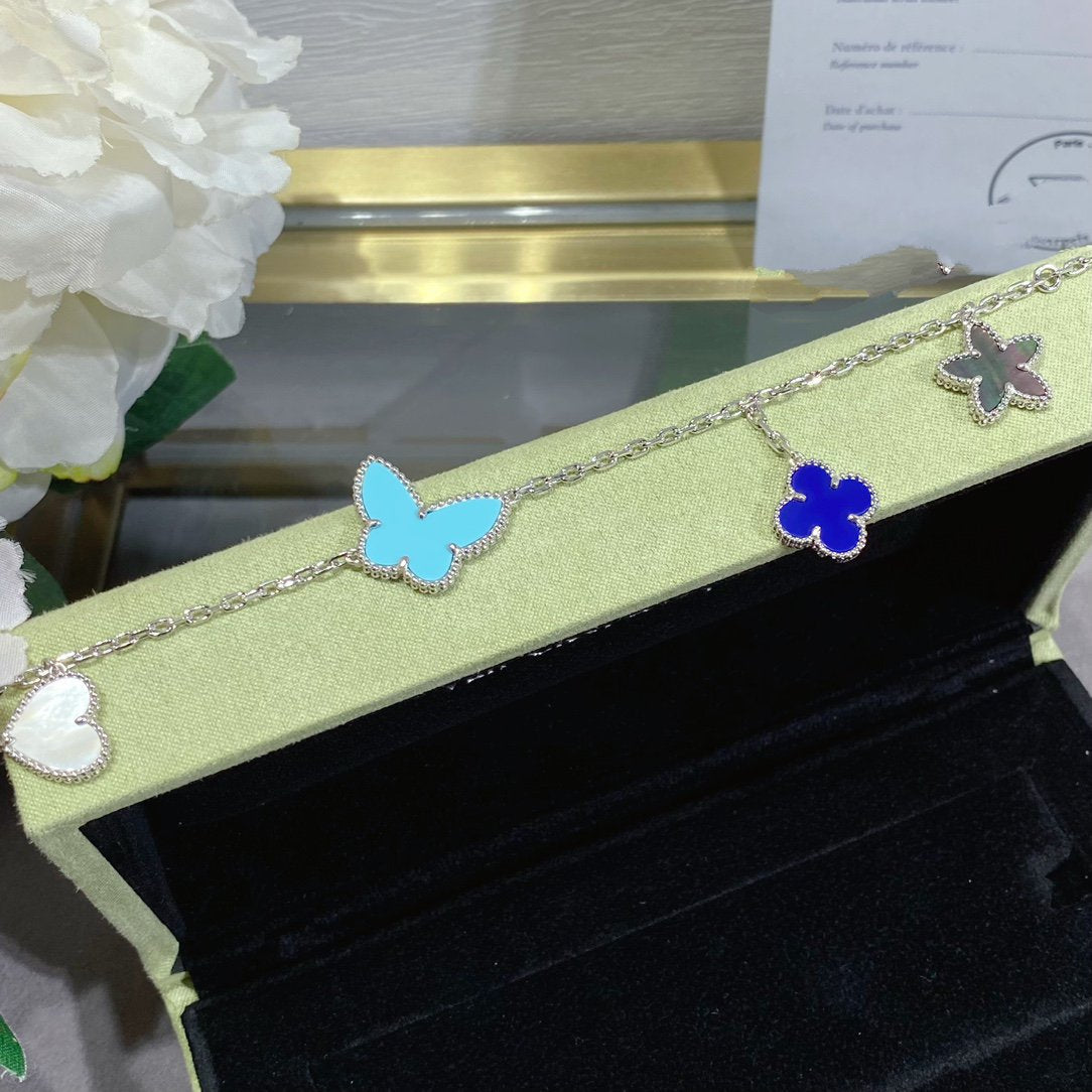Miro LUCKY SPRING SILVER BRACELET 4 MOTIF