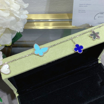 Miro LUCKY SPRING SILVER BRACELET 4 MOTIF