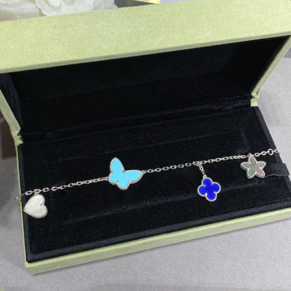 Miro LUCKY SPRING SILVER BRACELET 4 MOTIF