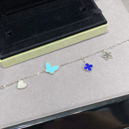 Miro LUCKY SPRING SILVER BRACELET 4 MOTIF