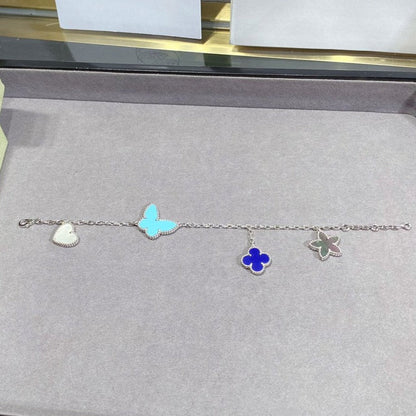Miro LUCKY SPRING SILVER BRACELET 4 MOTIF
