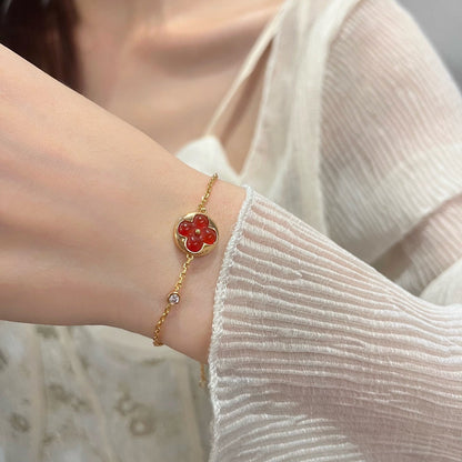 Miro SUN PEDANT CARNELIAN BRACELET