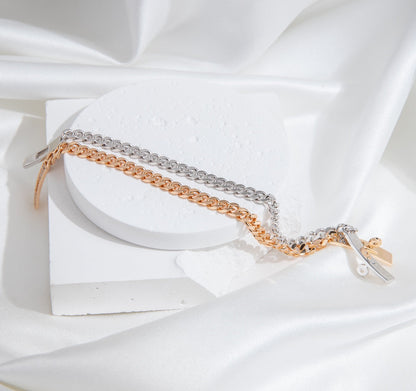 Miro KELLY CHAIN SILVER DIAMOND BRACELET