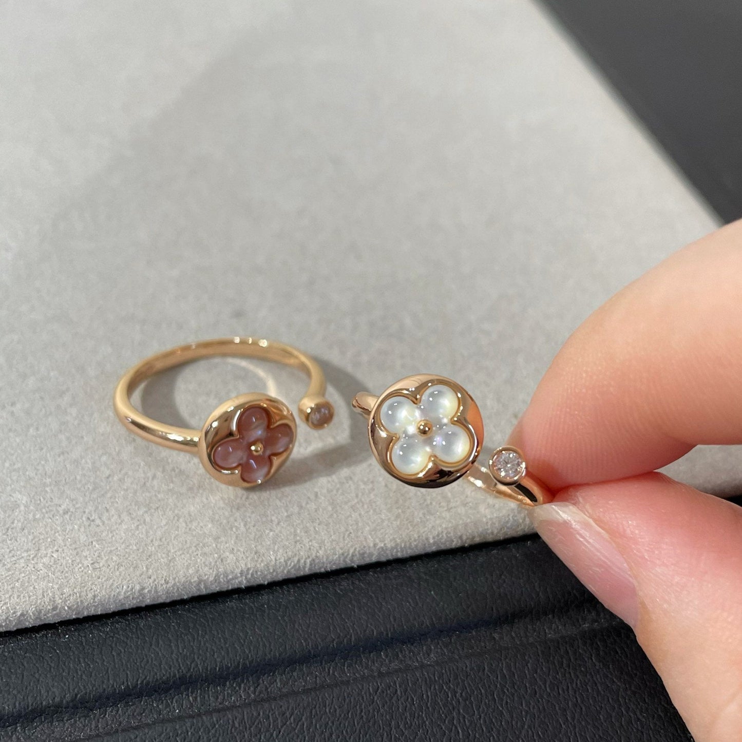 Miro SUN 1 DIAMOND PINK MOP RING