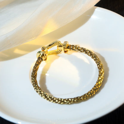 Miro FORCE 10 GOLD GREEN DIAMOND PAVED