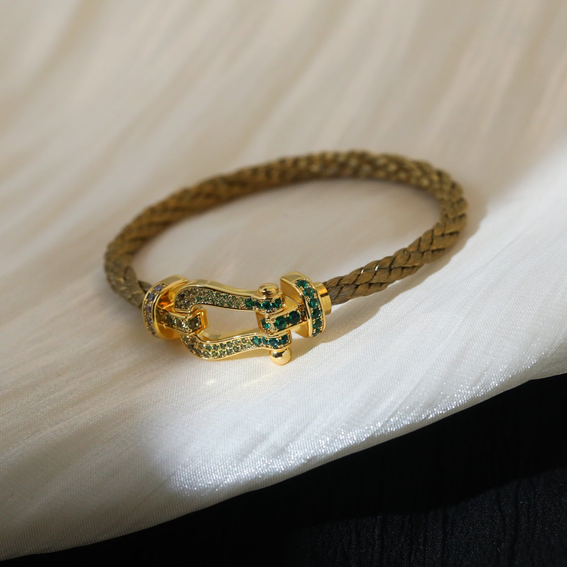 Miro FORCE 10 GOLD GREEN DIAMOND PAVED