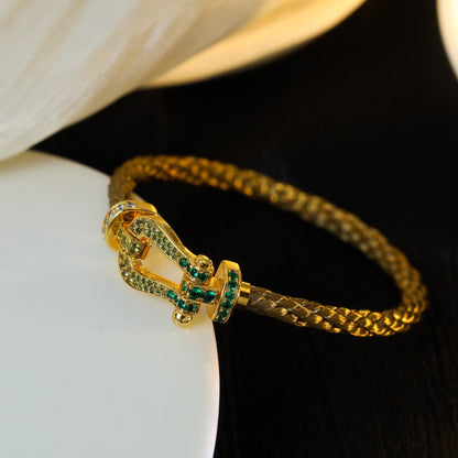 Miro FORCE 10 GOLD GREEN DIAMOND PAVED