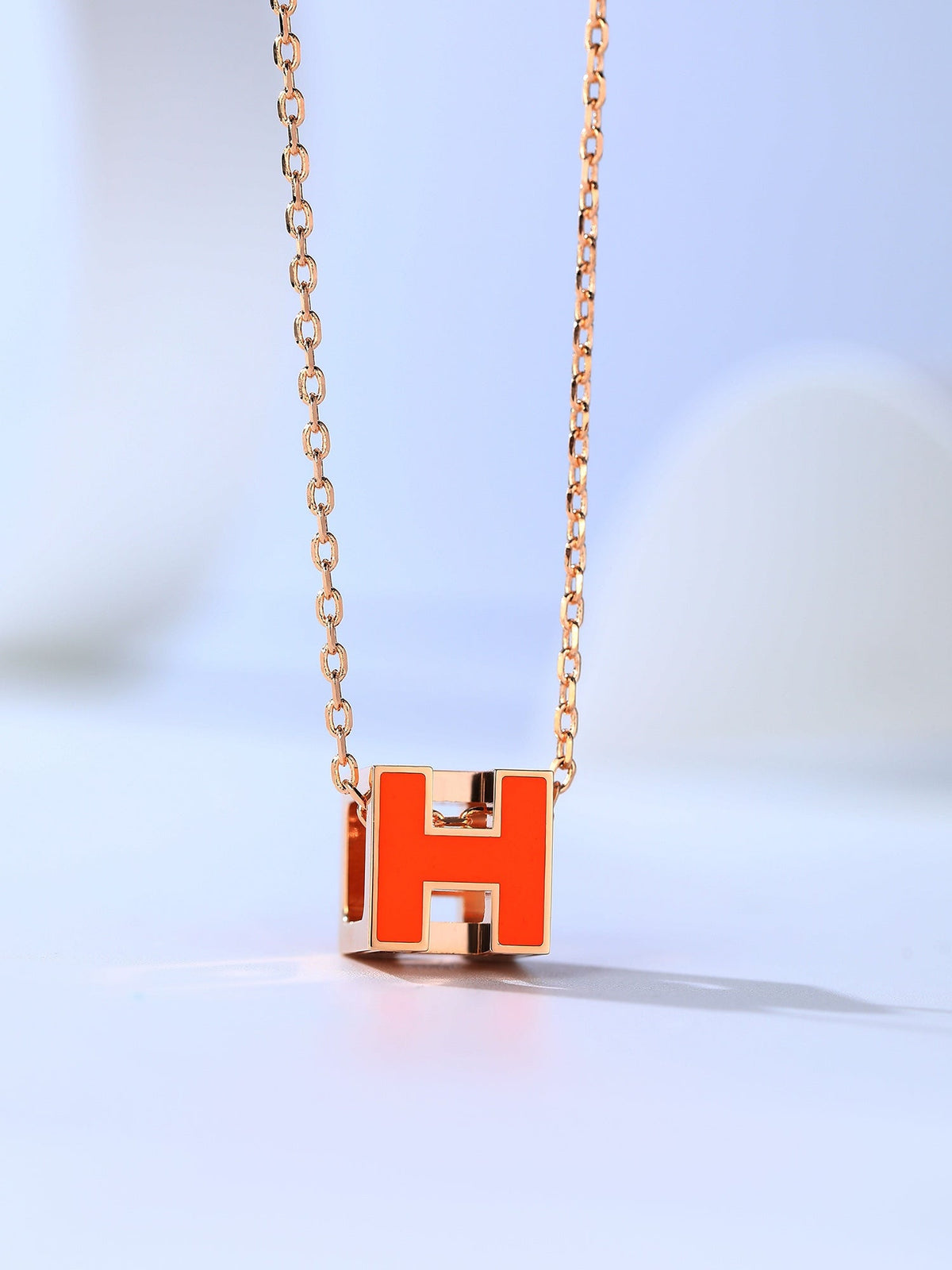 Miro H CAGE PINK GOLD NECKLACE