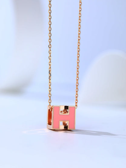 Miro H CAGE PINK GOLD NECKLACE
