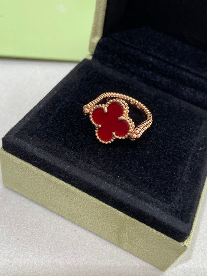 Miro CLOVER RIVERSIBLE ROSE GOLD RING