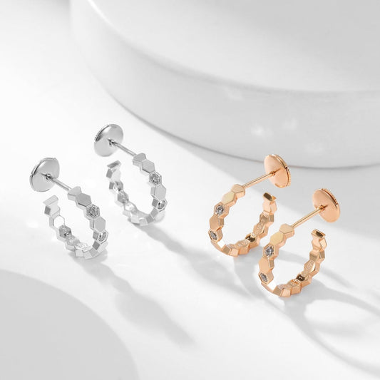 Miro BEE LOVE DIAMOND HOOP EARRINGS