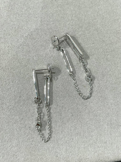 Miro CHAINE CHAOS DIAMOND DROP EARRINGS