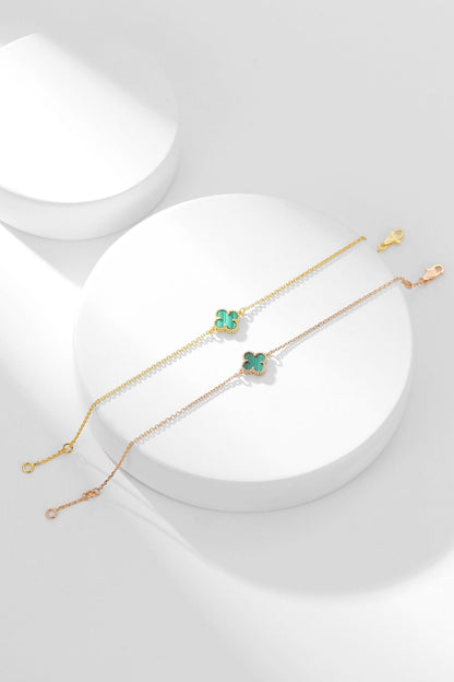 Miro CLOVER BRACELET MALACHITE 1 MOTIF