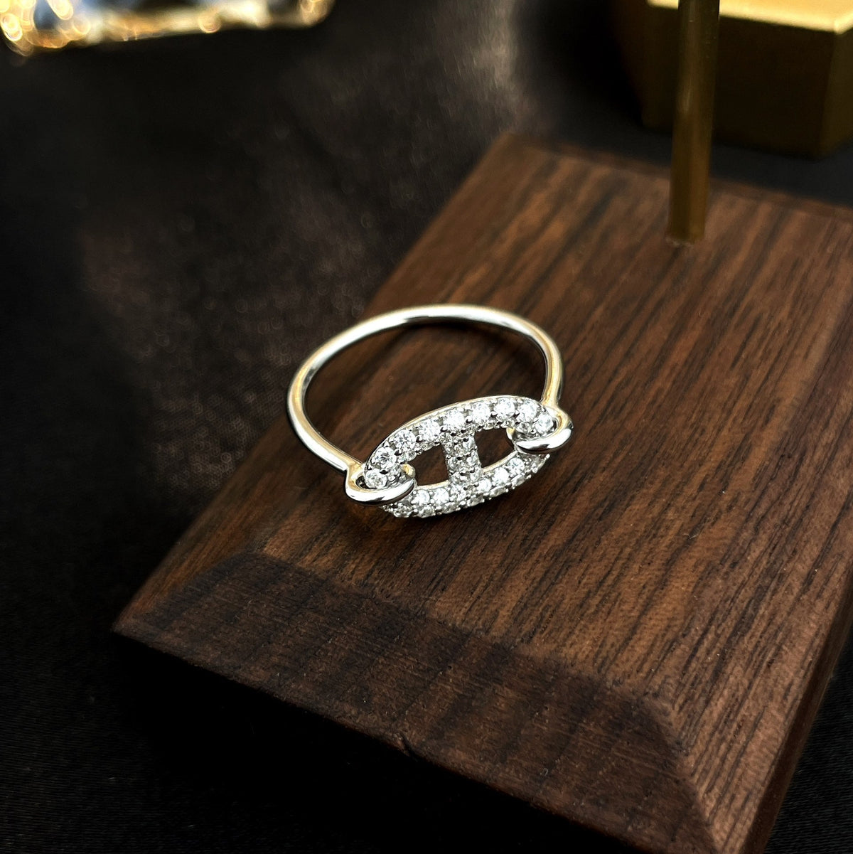 Miro RONDE SMALL SILVER DIAMOND RING