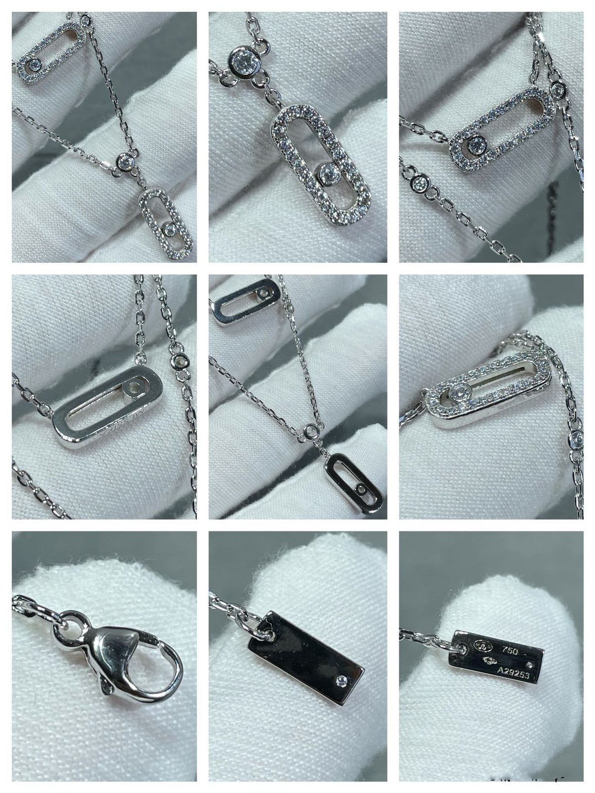 [Miro ] MOVE 2 ROW DIAMOND NECKLACE