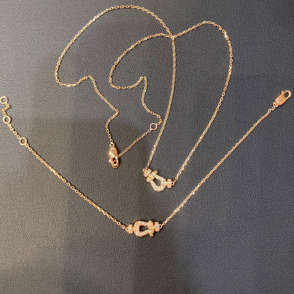 Miro FORCE 10 DIAMOND PINK GOLD NECKLACE MINI MODEL