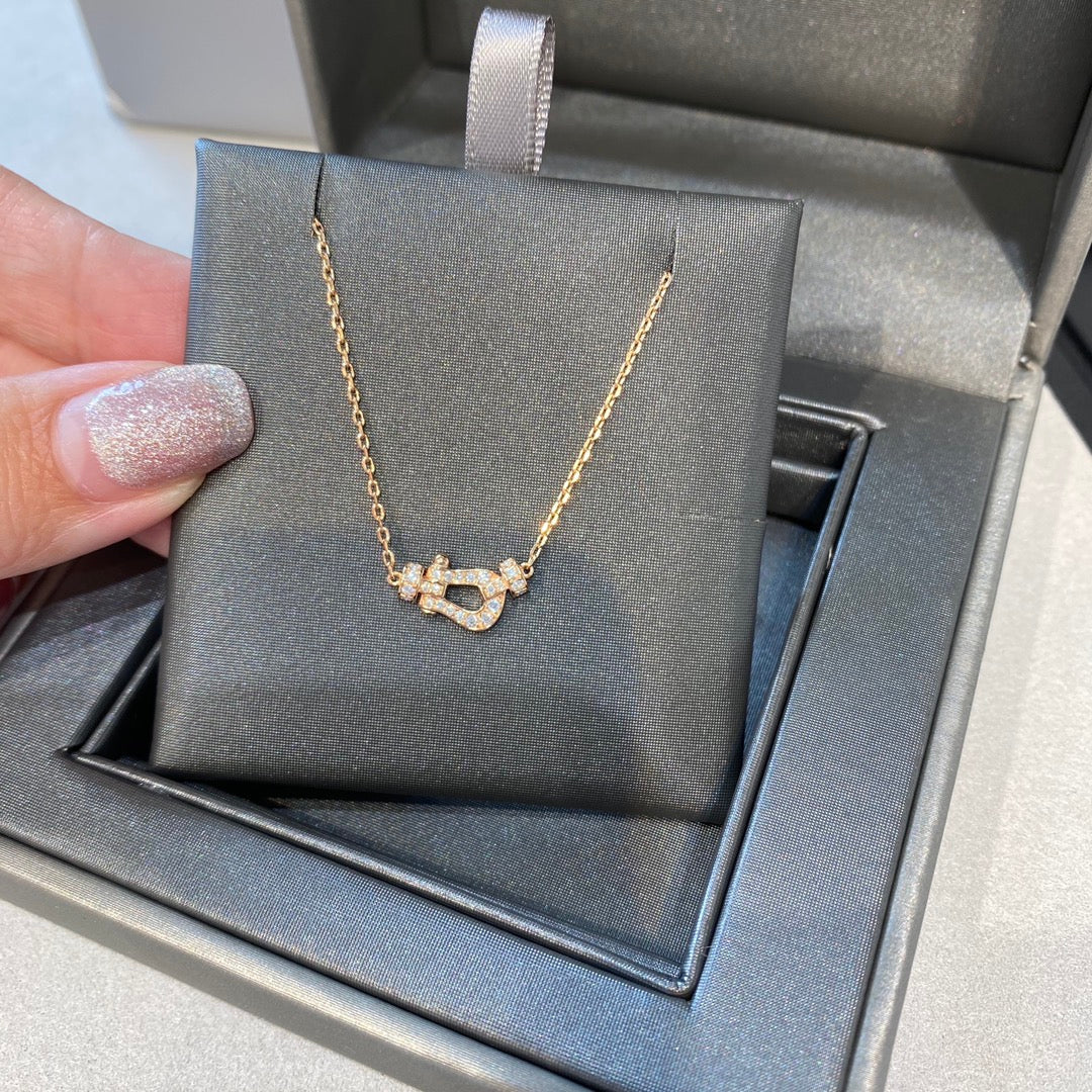 Miro FORCE 10 DIAMOND PINK GOLD NECKLACE MINI MODEL