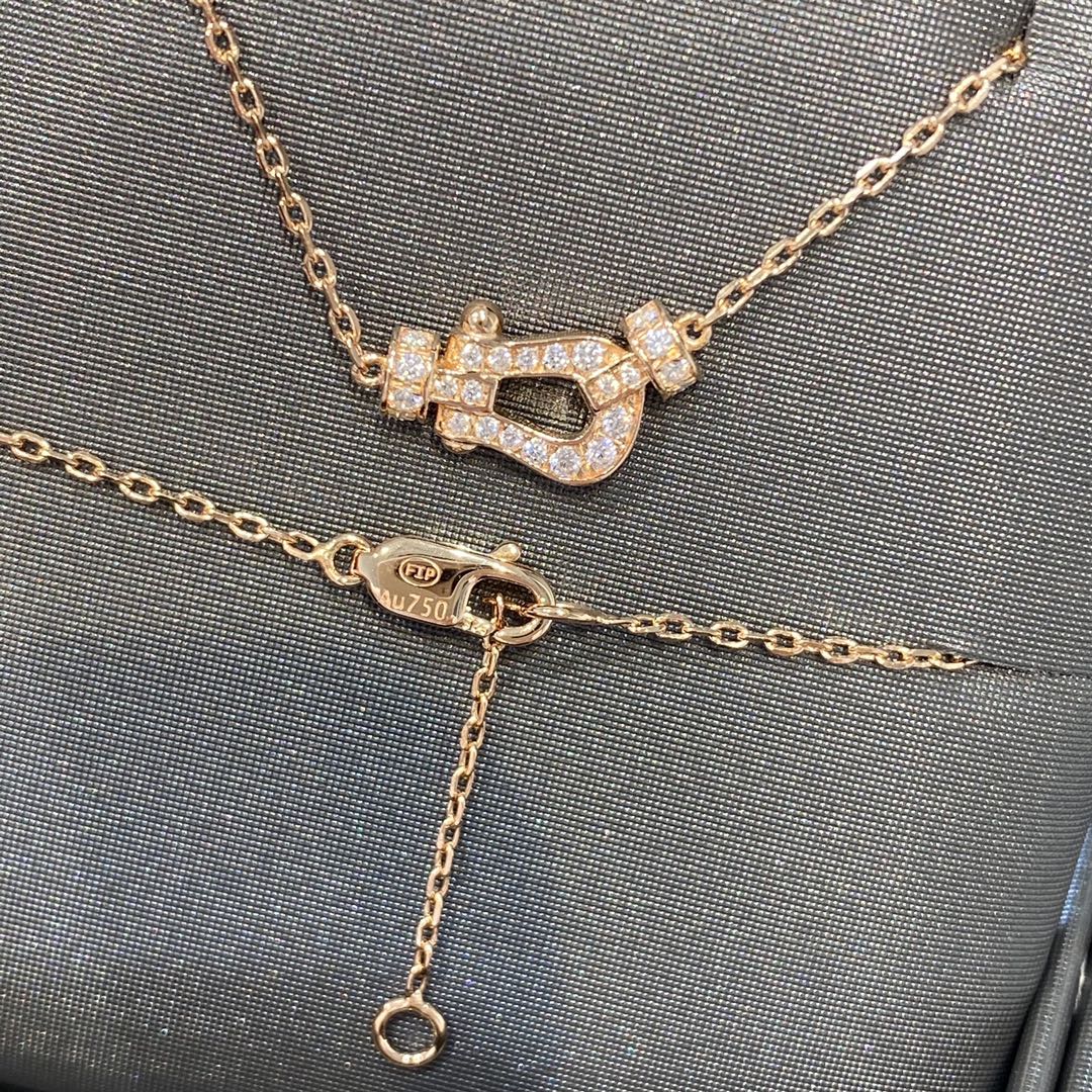 Miro FORCE 10 DIAMOND PINK GOLD NECKLACE MINI MODEL