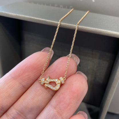 Miro FORCE 10 DIAMOND PINK GOLD NECKLACE MINI MODEL