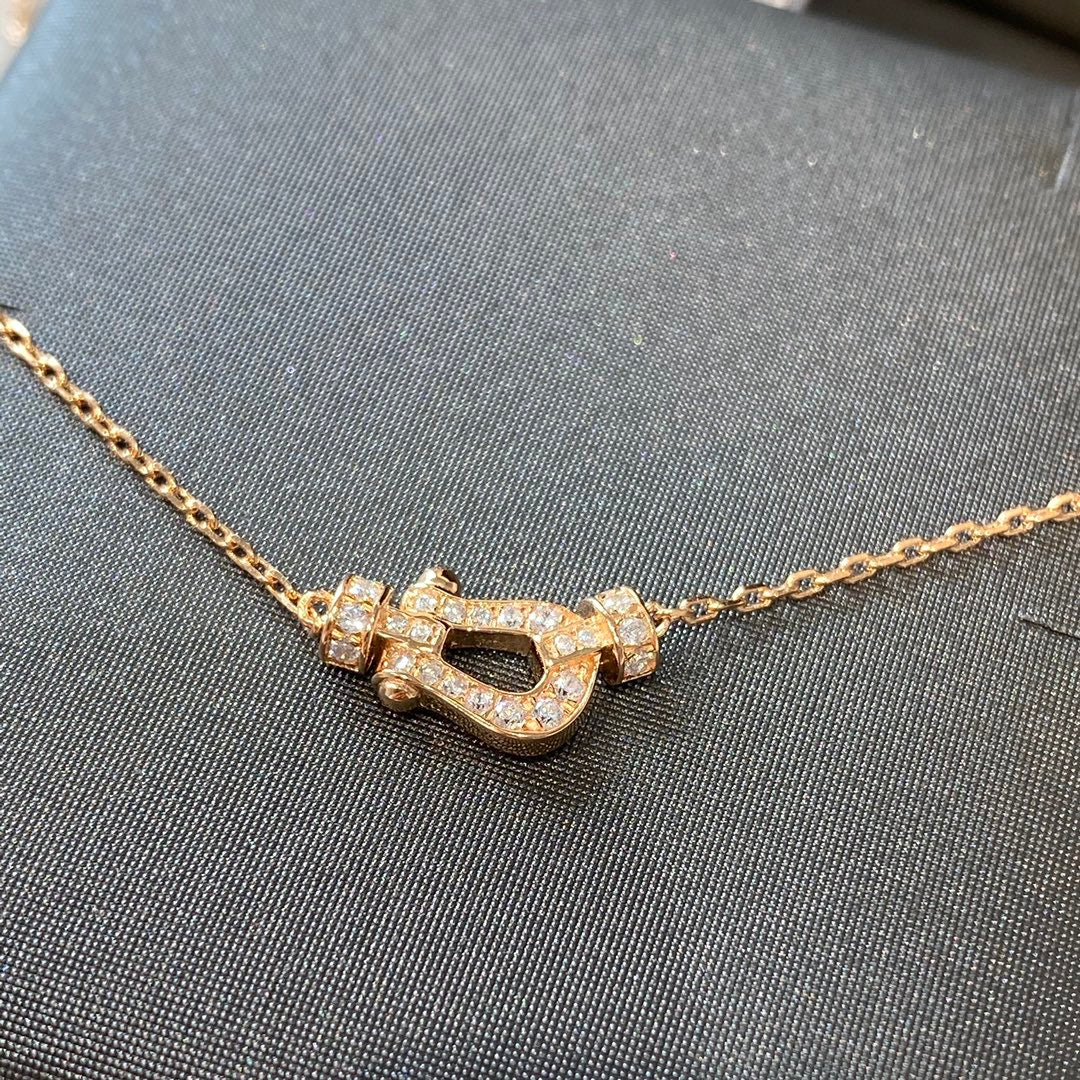Miro FORCE 10 DIAMOND PINK GOLD NECKLACE MINI MODEL