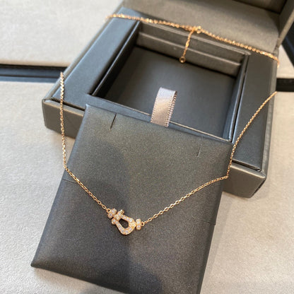 Miro FORCE 10 DIAMOND PINK GOLD NECKLACE MINI MODEL