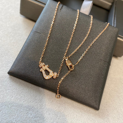 Miro FORCE 10 DIAMOND PINK GOLD NECKLACE MINI MODEL
