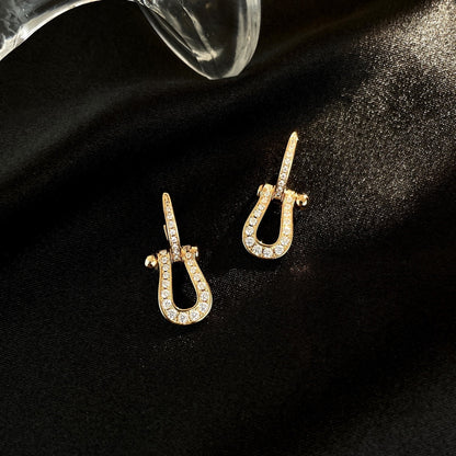 Miro FORCE 10 FULL DIAMOND DROP EARRINGS MEDIUM MODEL