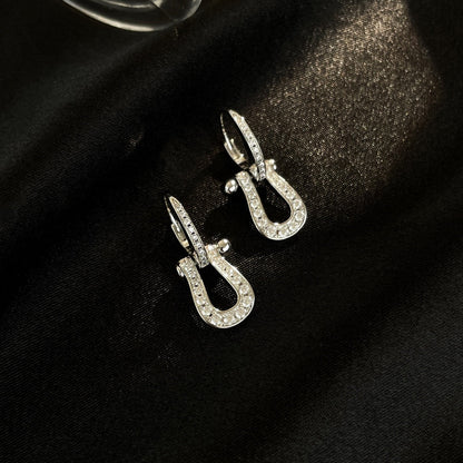 Miro FORCE 10 FULL DIAMOND DROP EARRINGS MEDIUM MODEL