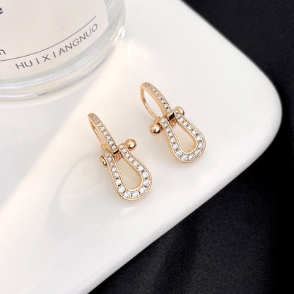 Miro FORCE 10 FULL DIAMOND DROP EARRINGS MEDIUM MODEL