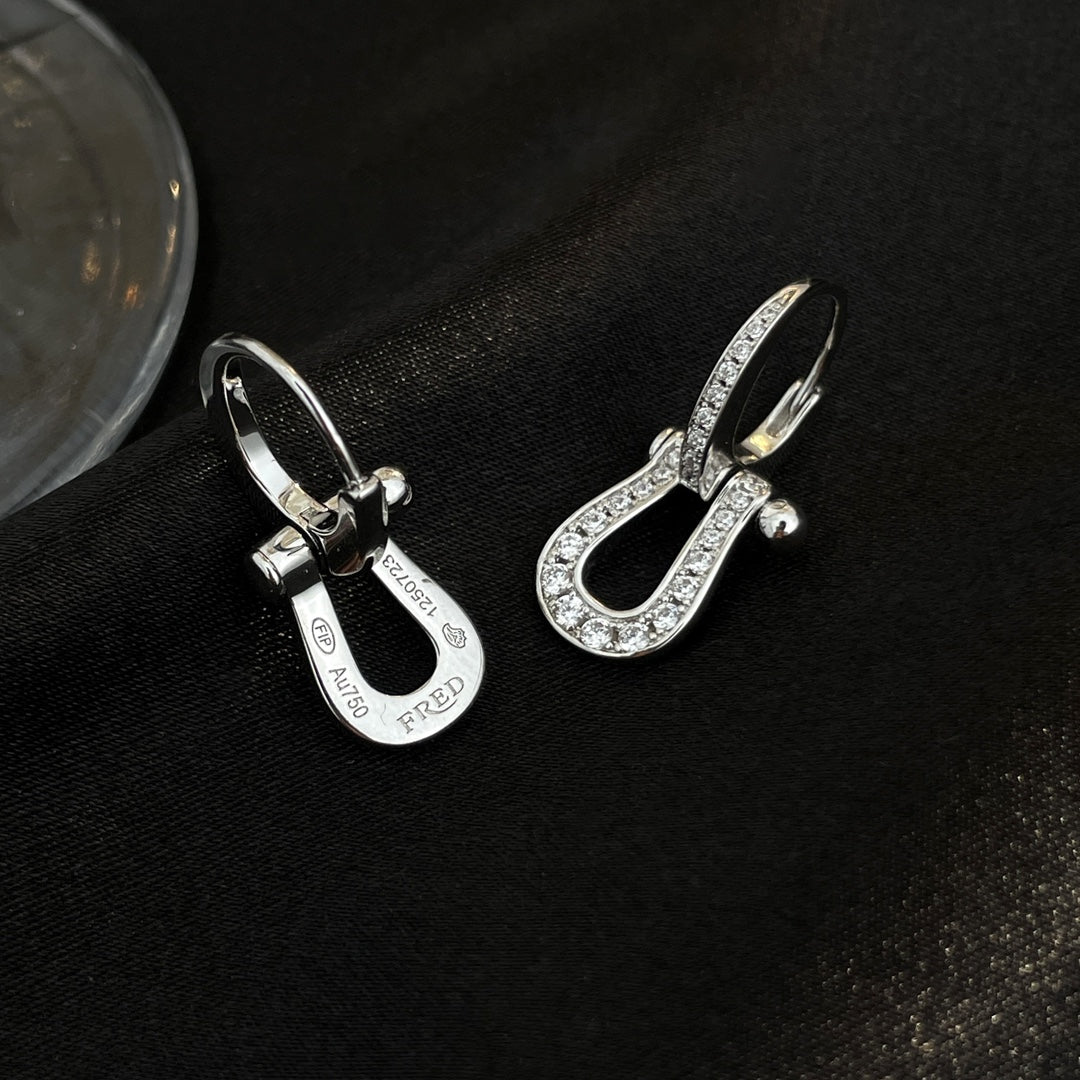 Miro FORCE 10 FULL DIAMOND DROP EARRINGS MEDIUM MODEL