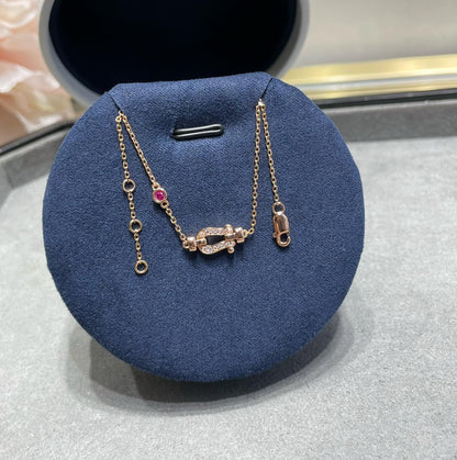 Miro FORCE 10 DIAMOND CHAIN LINK PINK GOLD BRACELET